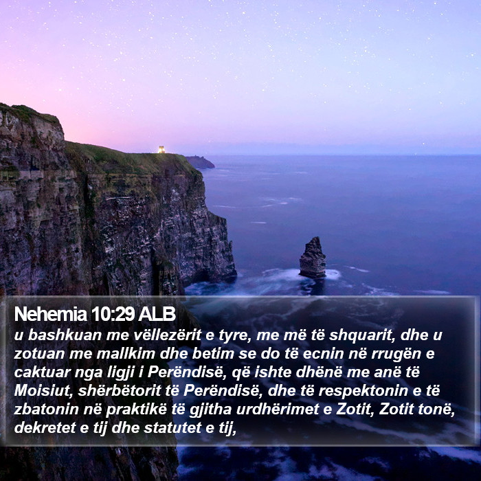 Nehemia 10:29 ALB Bible Study