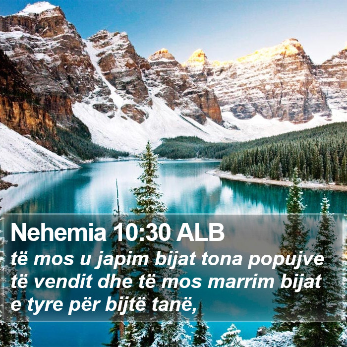 Nehemia 10:30 ALB Bible Study