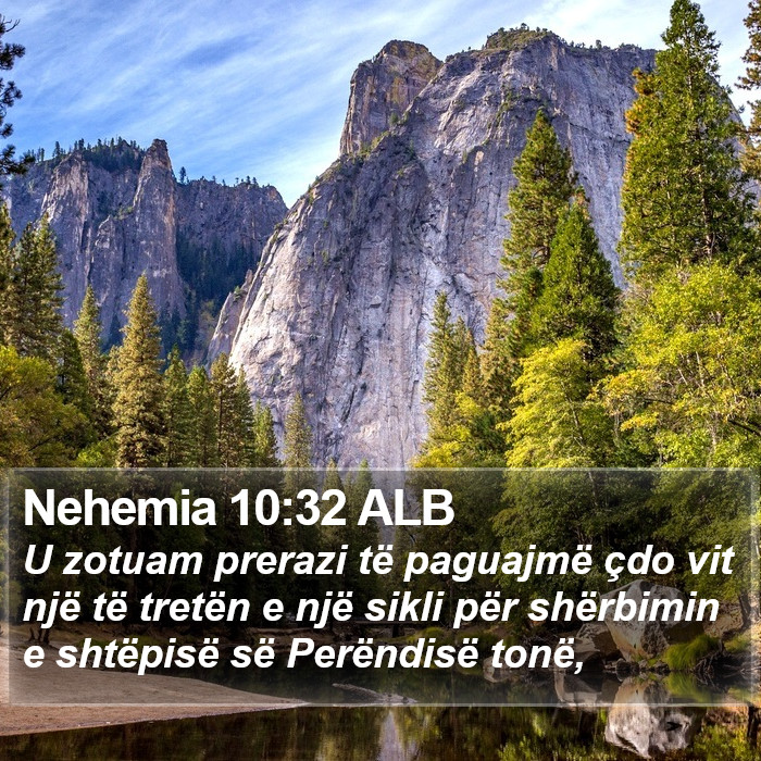 Nehemia 10:32 ALB Bible Study