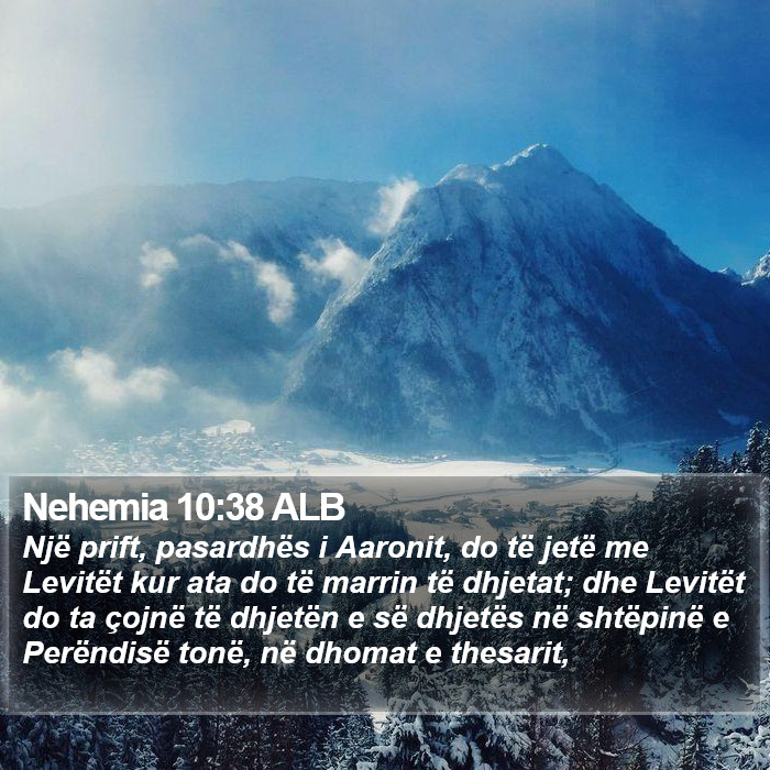 Nehemia 10:38 ALB Bible Study