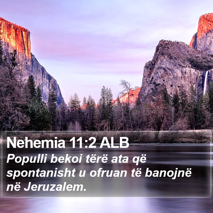 Nehemia 11:2 ALB Bible Study