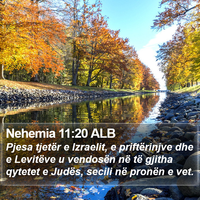 Nehemia 11:20 ALB Bible Study
