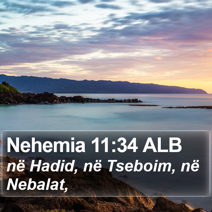 Nehemia 11:34 ALB Bible Study