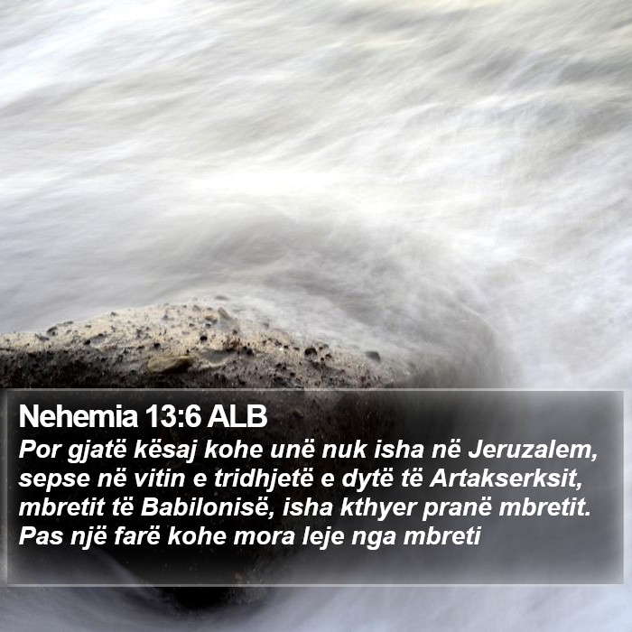 Nehemia 13:6 ALB Bible Study