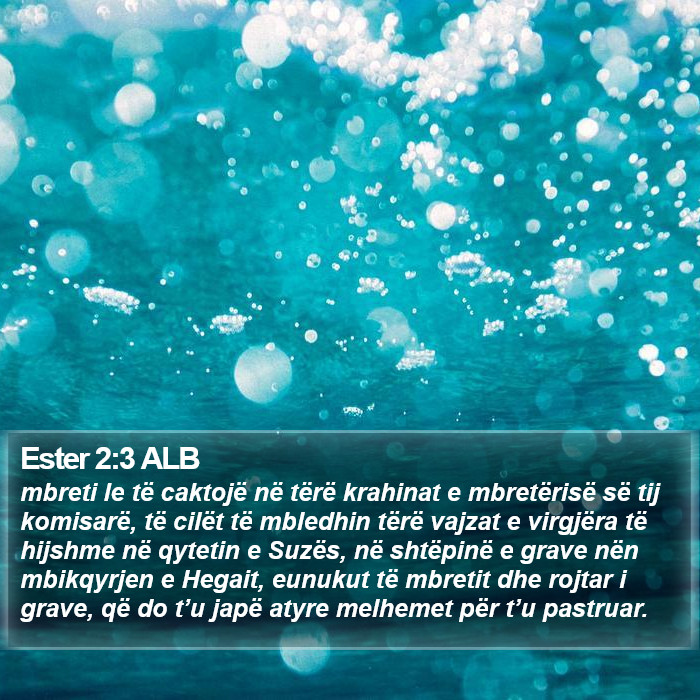 Ester 2:3 ALB Bible Study