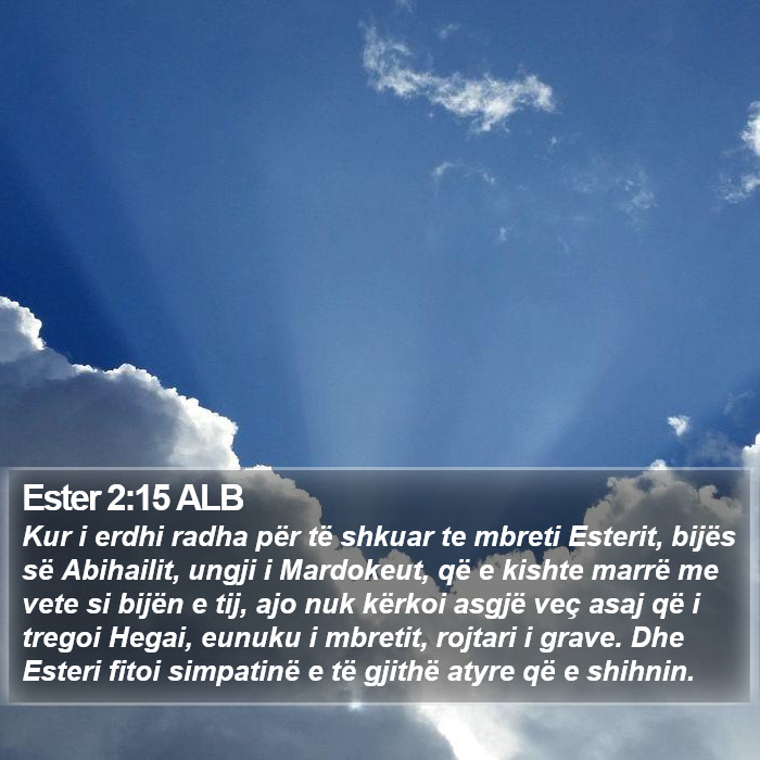 Ester 2:15 ALB Bible Study