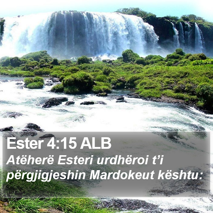 Ester 4:15 ALB Bible Study