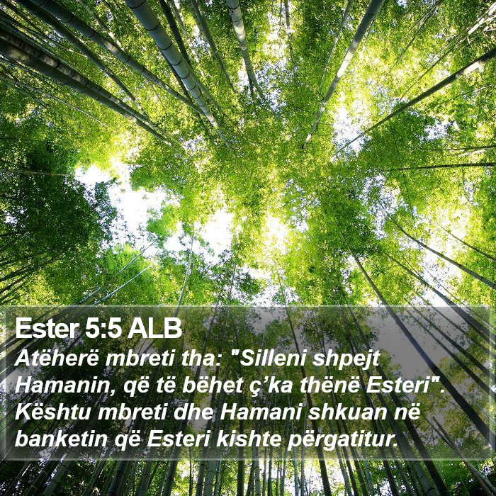 Ester 5:5 ALB Bible Study