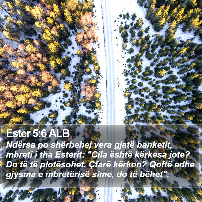 Ester 5:6 ALB Bible Study
