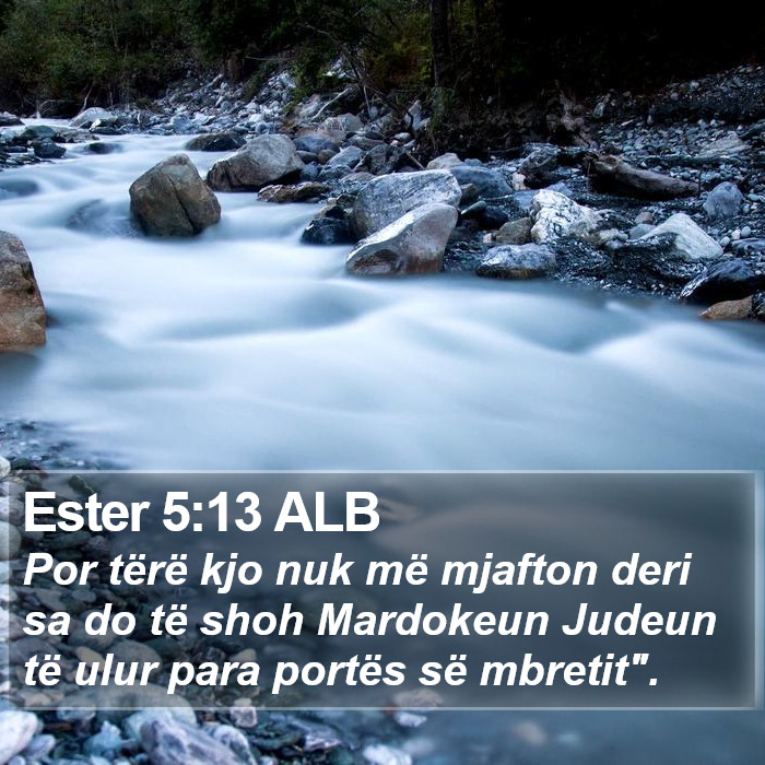 Ester 5:13 ALB Bible Study