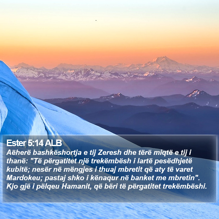Ester 5:14 ALB Bible Study