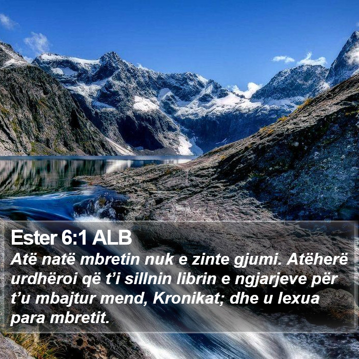 Ester 6:1 ALB Bible Study