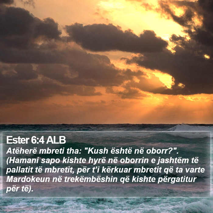 Ester 6:4 ALB Bible Study