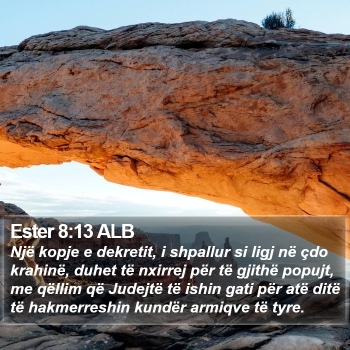 Ester 8:13 ALB Bible Study