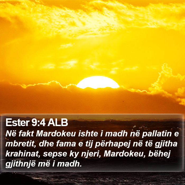 Ester 9:4 ALB Bible Study