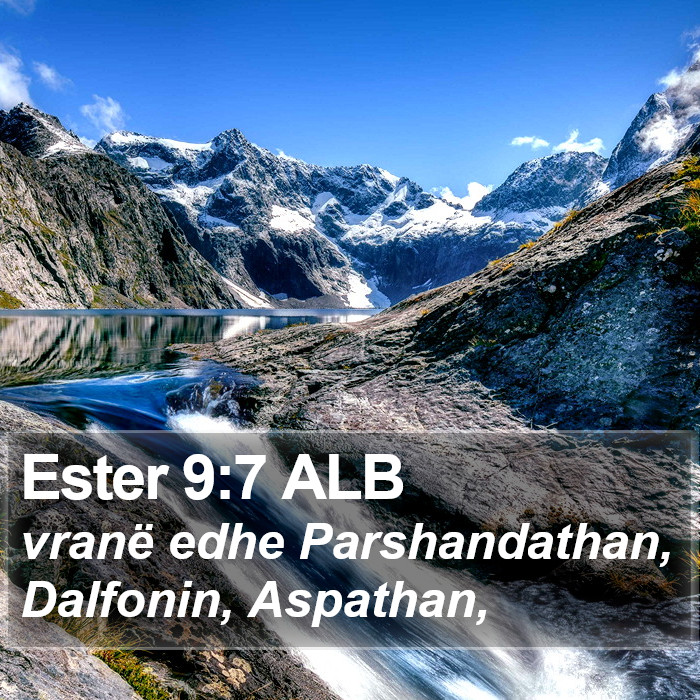 Ester 9:7 ALB Bible Study