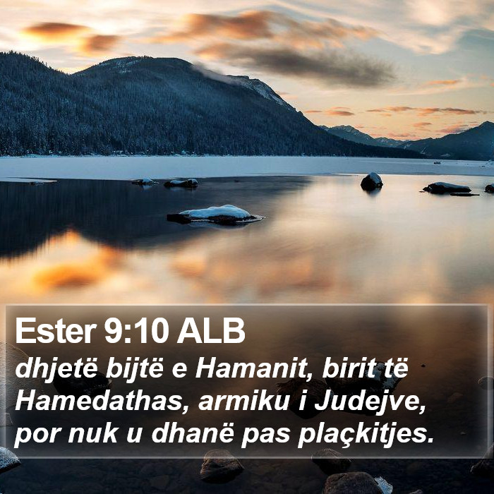Ester 9:10 ALB Bible Study