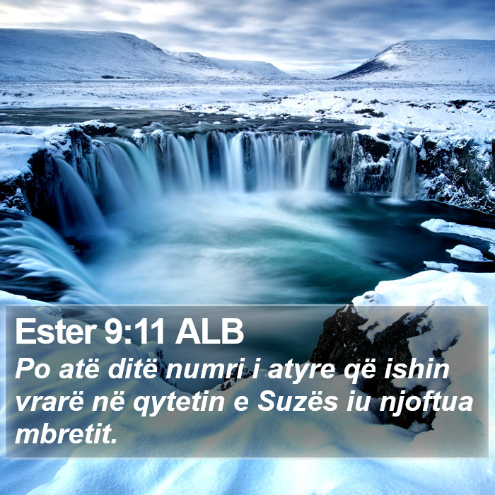 Ester 9:11 ALB Bible Study