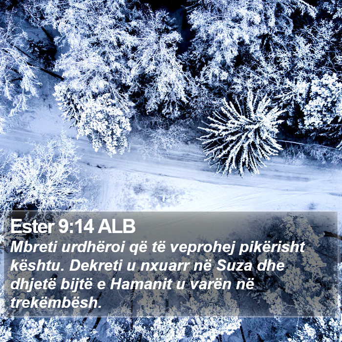 Ester 9:14 ALB Bible Study