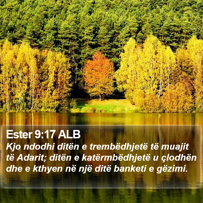 Ester 9:17 ALB Bible Study