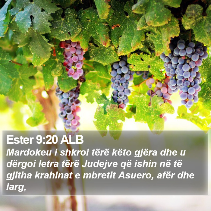 Ester 9:20 ALB Bible Study