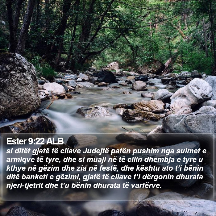 Ester 9:22 ALB Bible Study