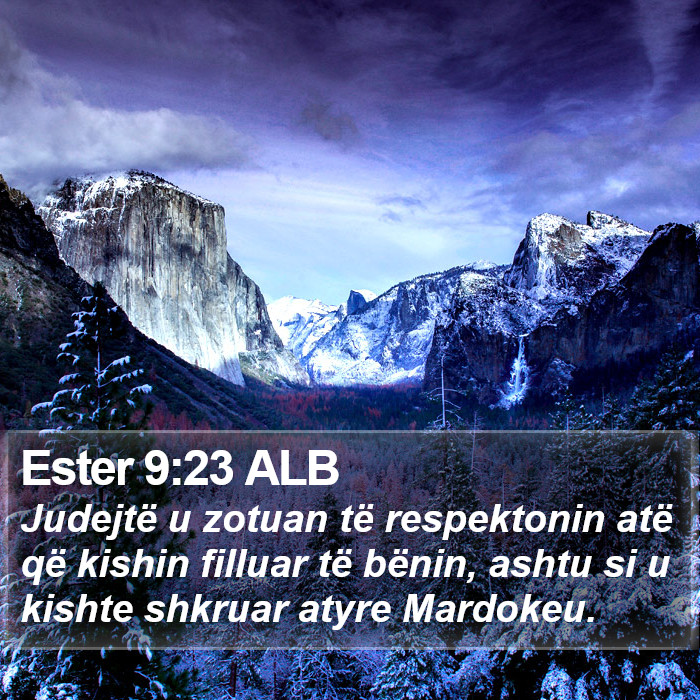 Ester 9:23 ALB Bible Study