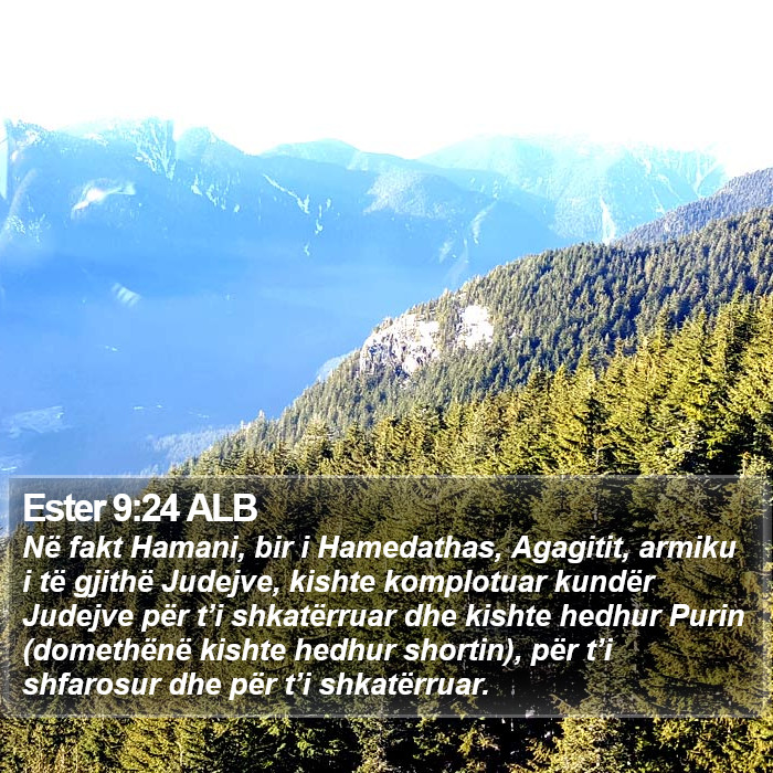 Ester 9:24 ALB Bible Study