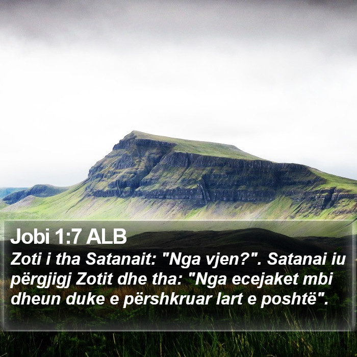 Jobi 1:7 ALB Bible Study