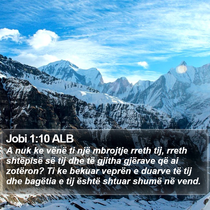 Jobi 1:10 ALB Bible Study