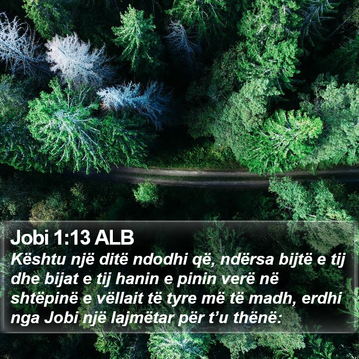 Jobi 1:13 ALB Bible Study