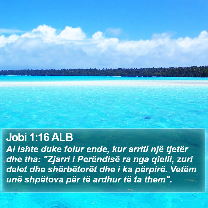 Jobi 1:16 ALB Bible Study