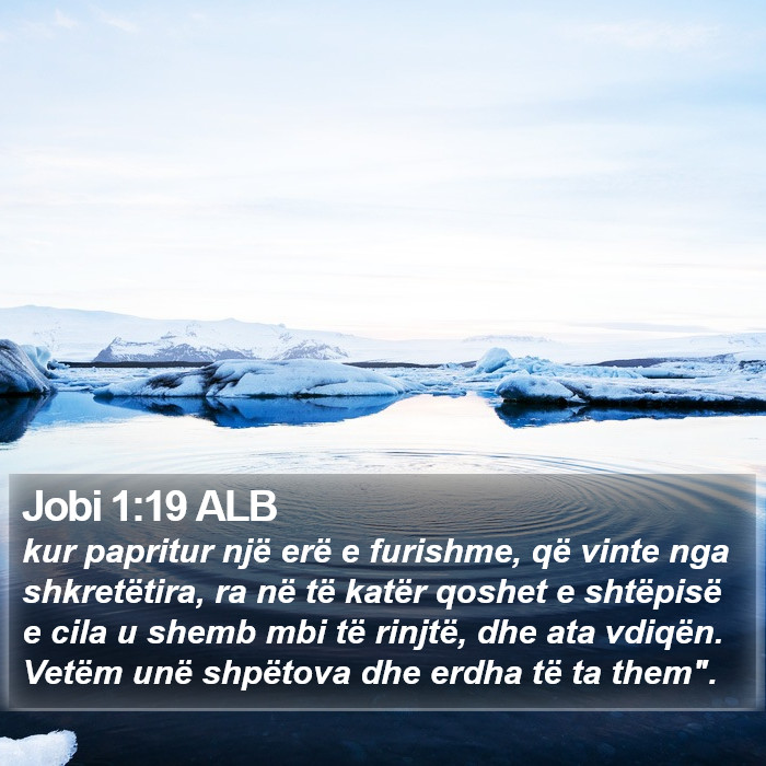 Jobi 1:19 ALB Bible Study