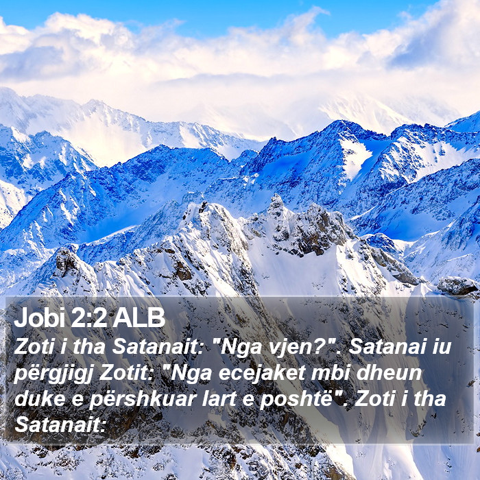 Jobi 2:2 ALB Bible Study