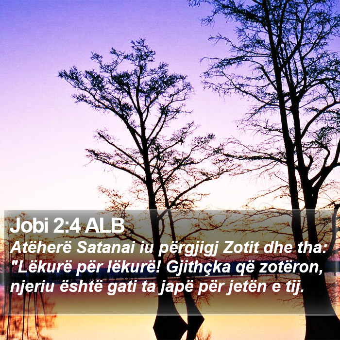 Jobi 2:4 ALB Bible Study