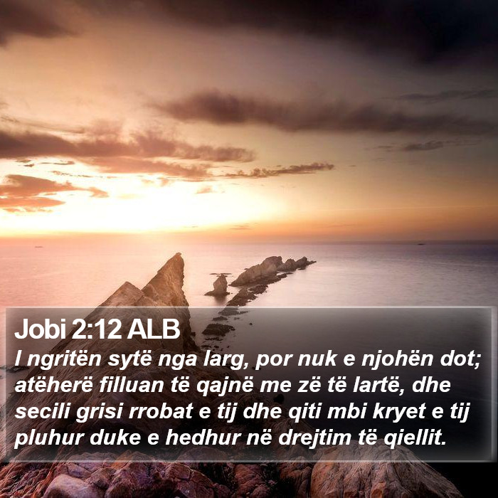 Jobi 2:12 ALB Bible Study