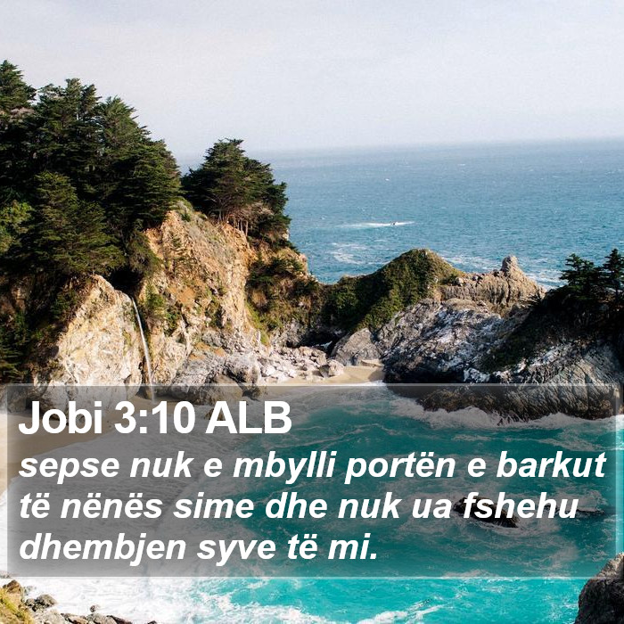 Jobi 3:10 ALB Bible Study