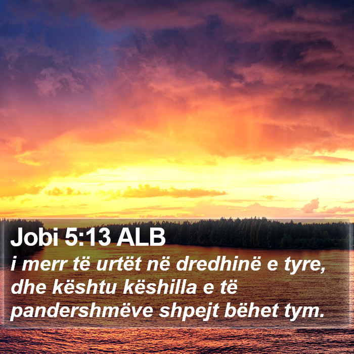 Jobi 5:13 ALB Bible Study