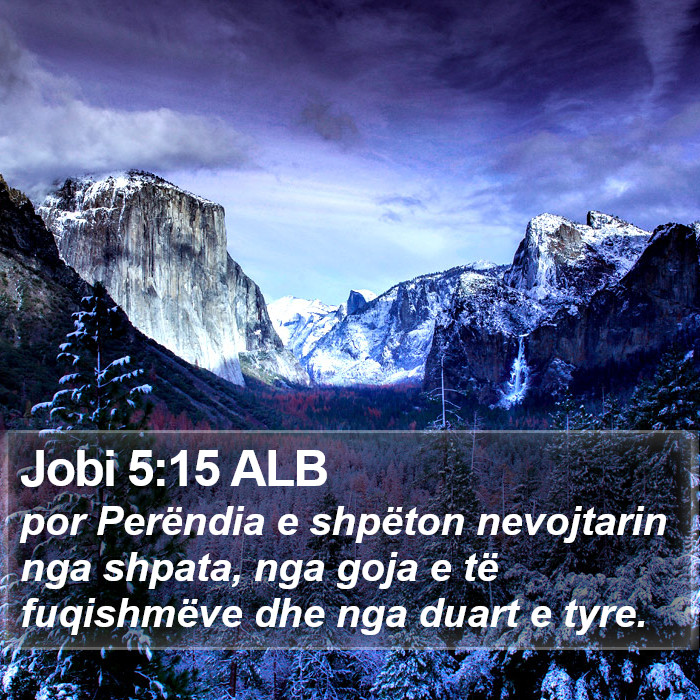 Jobi 5:15 ALB Bible Study