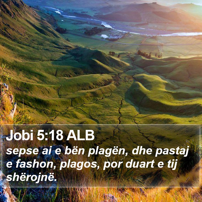 Jobi 5:18 ALB Bible Study