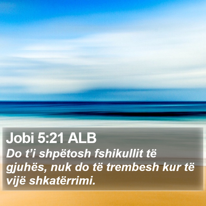 Jobi 5:21 ALB Bible Study