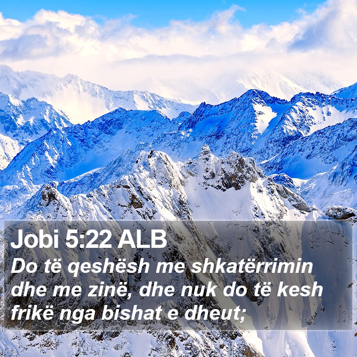 Jobi 5:22 ALB Bible Study