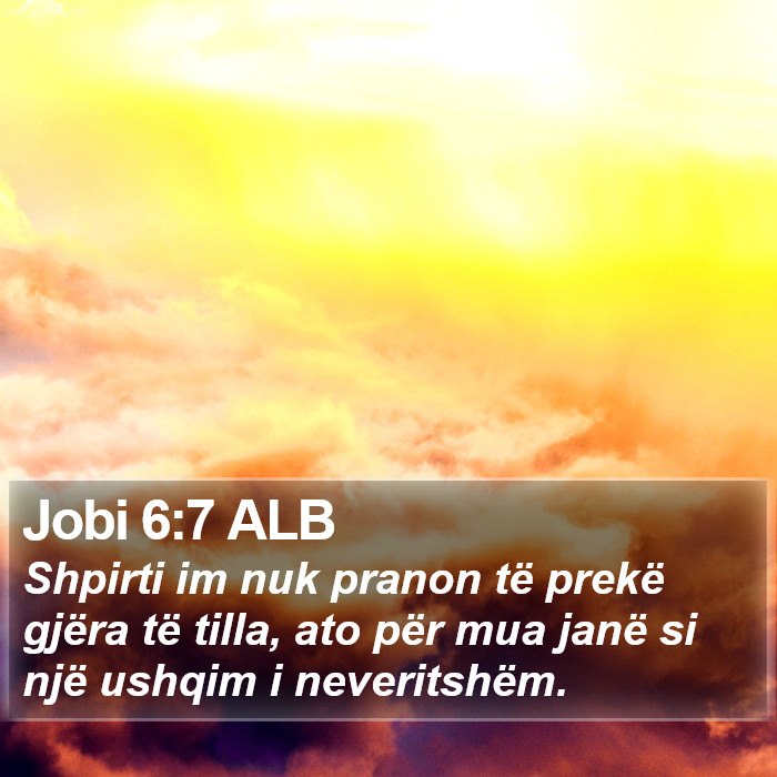 Jobi 6:7 ALB Bible Study