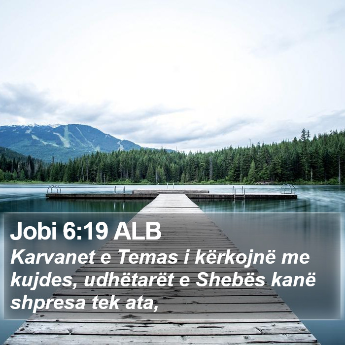 Jobi 6:19 ALB Bible Study