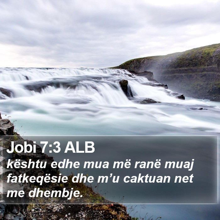 Jobi 7:3 ALB Bible Study