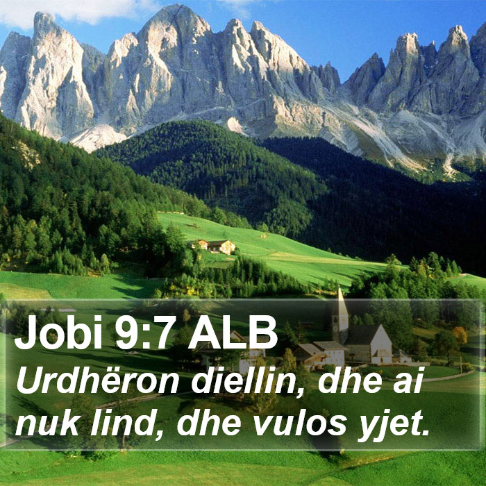 Jobi 9:7 ALB Bible Study