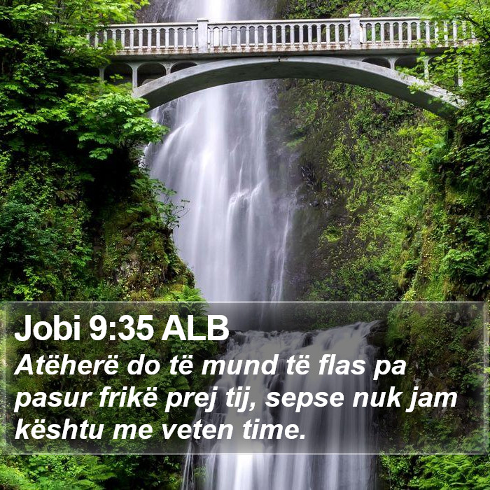 Jobi 9:35 ALB Bible Study