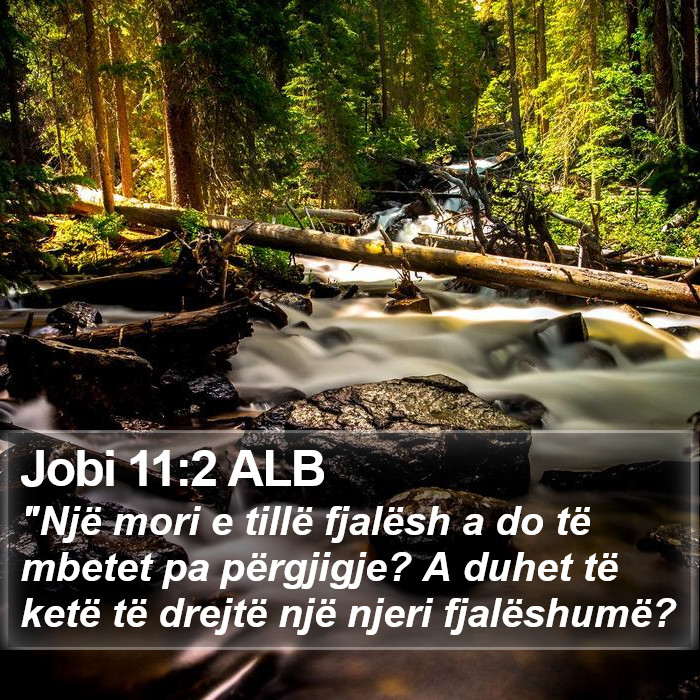 Jobi 11:2 ALB Bible Study