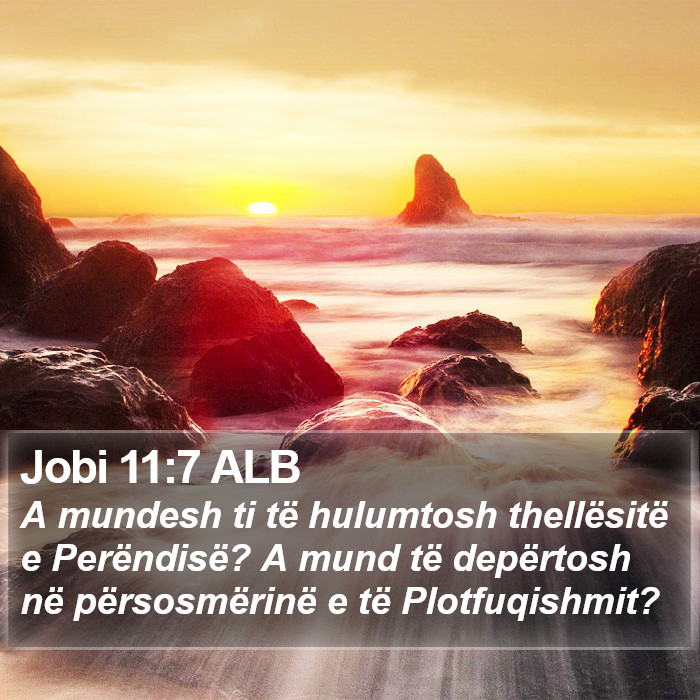 Jobi 11:7 ALB Bible Study