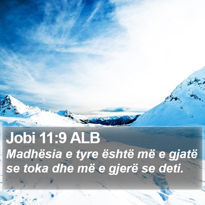 Jobi 11:9 ALB Bible Study